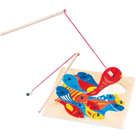 Horgászható mágneses fa formapuzzle